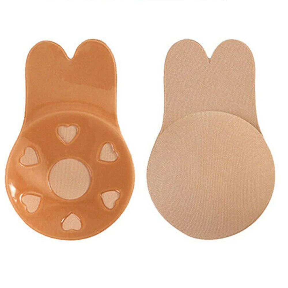 2PCS Complexion Женский купальник бикини с силиконовой лентой для подтягивания груди, купальник, 2 шт., бюстгальтер, невидимые прокладки, наклейка, бикини, аксессуары, набор бикини, Стик - Цвет: 2PCS Complexion