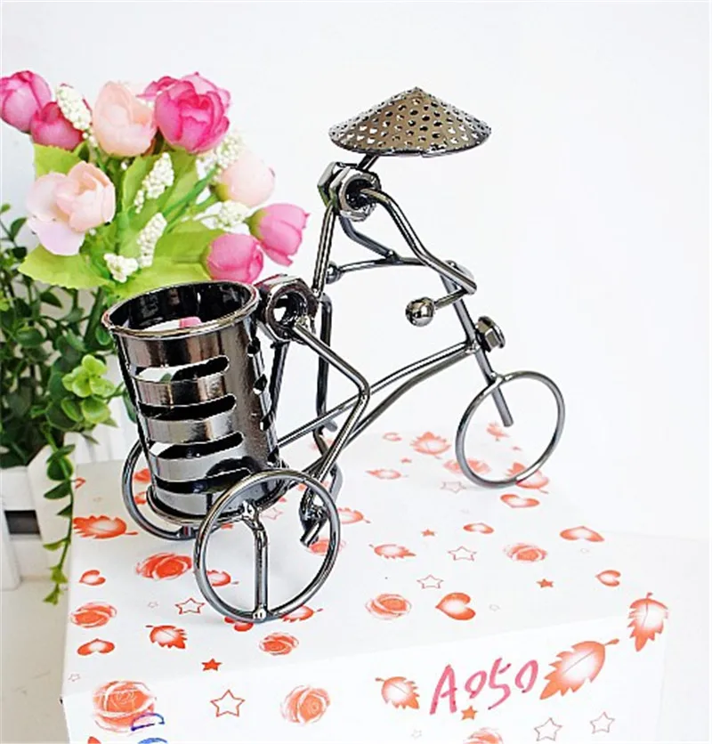 Металлическая соломенная шляпа для велосипеда металлический Настольный