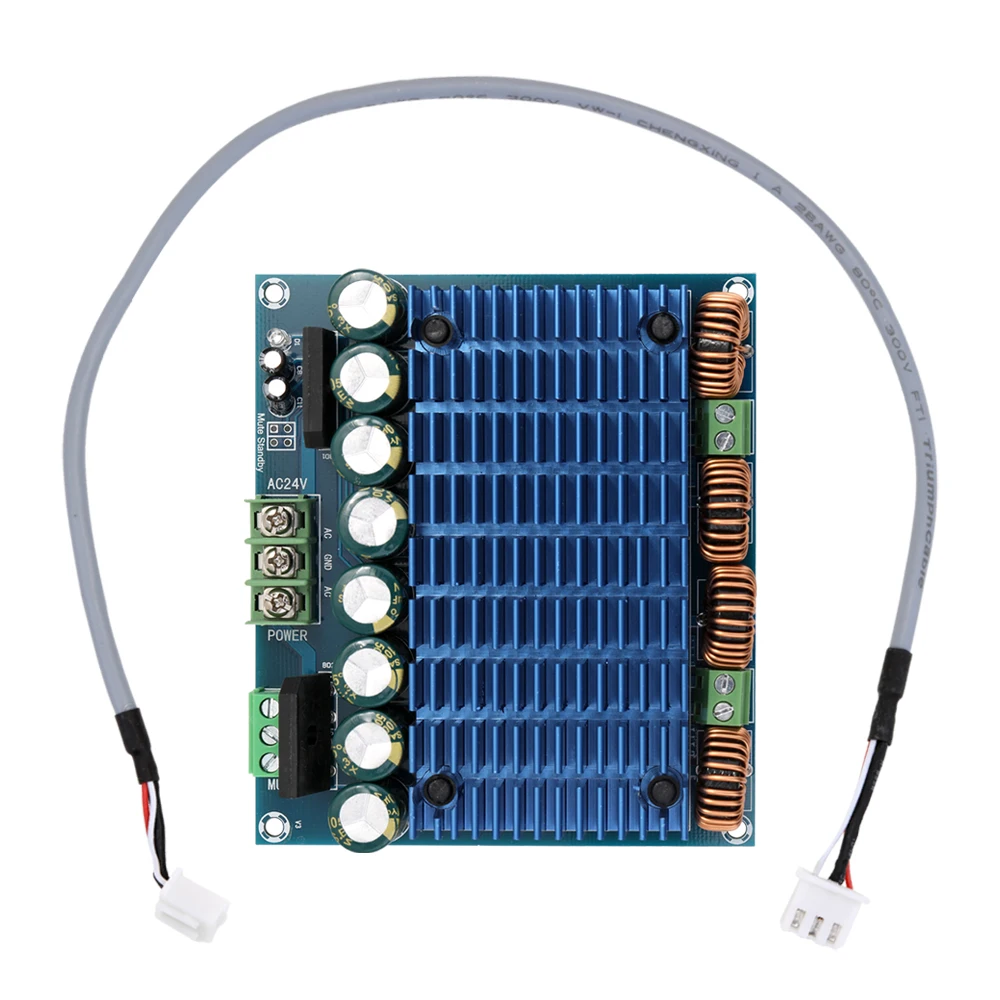 

Ultra High Power Audio Amplifier Board BTL Mode Dual 24V Stereo TDA8954TH Dual Chip Class D Digital Audio HIFI Amplifier Board