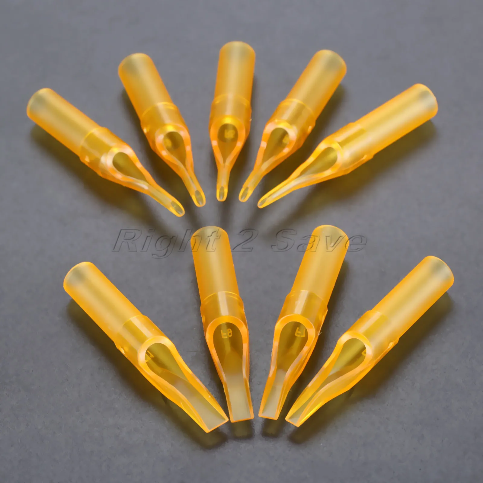 Одноразовые наконечники для тату-игл трубки с колпачком стерилизованные круглые