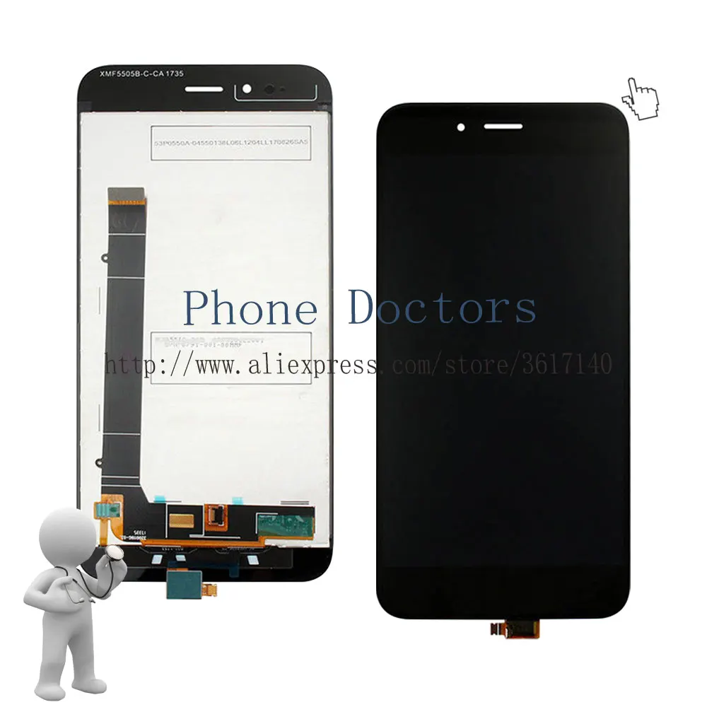 5 ''Новый сенсорный экран дигитайзер стекло + ЖК-дисплей в сборе для Xiaomi Mi A1 MiA1