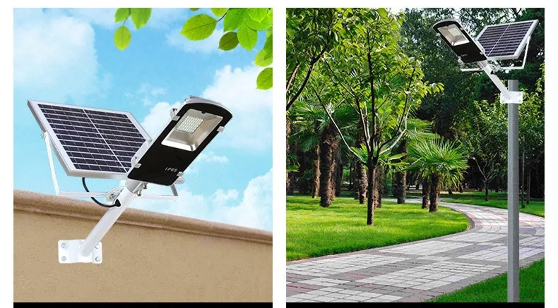 10W20W50W100W открытый солнечный светильник ing яркий водонепроницаемый большой солнечной панели дистанционного управления Солнечный уличный светильник