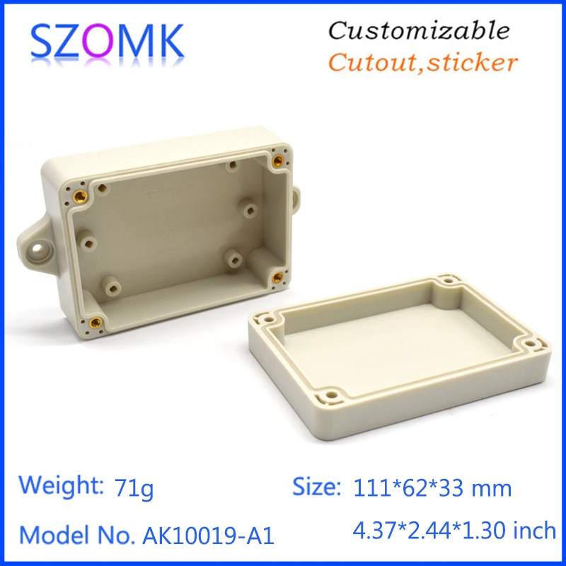 Настраиваемый водонепроницаемый пластиковый корпус (1 шт.) 111*62*33 мм Лидер продаж