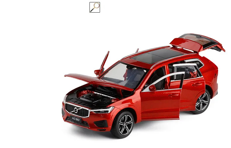 Новая модель 1/32 XC60 имитация внедорожника модель 6 открытые двери, колесный ремень амортизация игрушка автомобиль детская коллекция