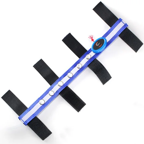 blue 34*2,5 см светодиодный Холтер для лошади, веревка для вытягивания, ведущее украшение для костюма, светящиеся трубы, Конное седло для верховой езды - Цвет: blue