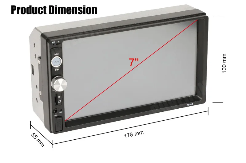 Автомагнитола RoverOne 2Din 7 &quotHD плеер сенсорный экран цифровой дисплей MP5 Bluetooth