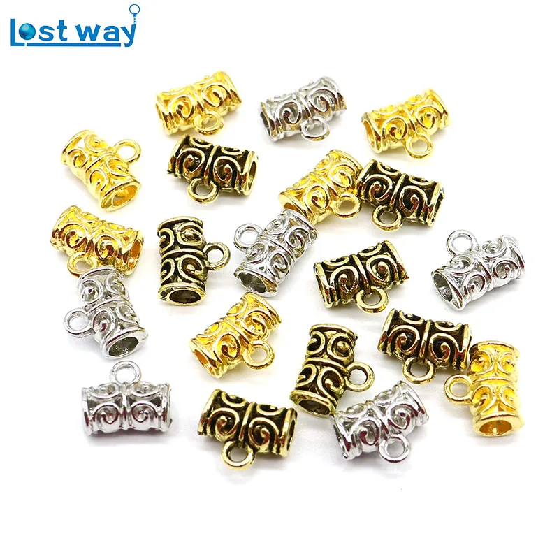 Металлические застежки и крючки с большим отверстием 20 шт./лот европейские