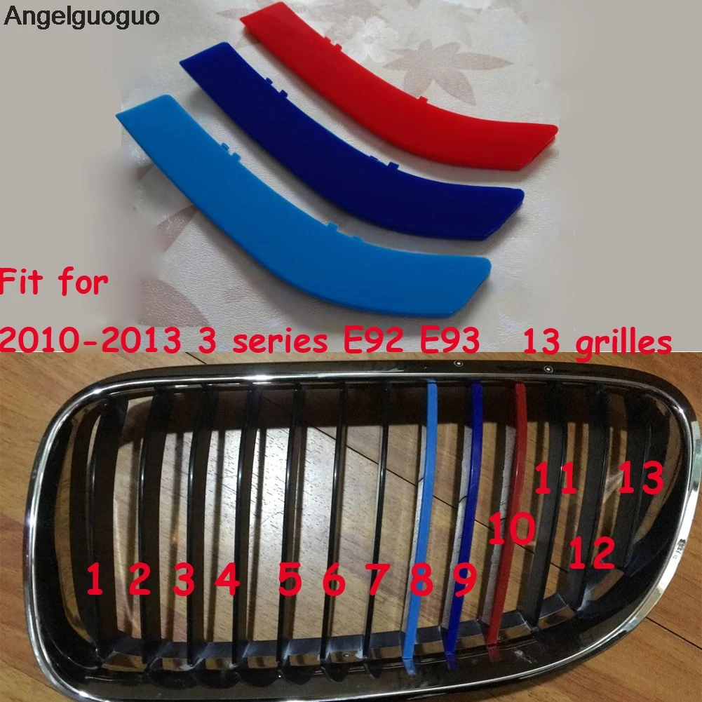 Angelguoguo для 2005-2013 BMW E92 E93 320 325 330 335 M3 Coupe Convertible M Sport Передняя решетка решетки гриля