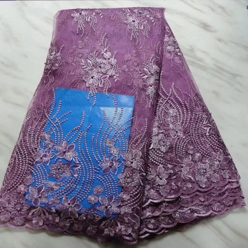 2019 Последняя французская чистая кружевная ткань Африканская Тюлевая Сетка