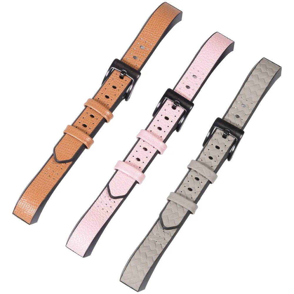 Пояса из натуральной кожи + ТПУ Смотреть ремешок Браслет Для Fitbit Alta/Alta HR для часов