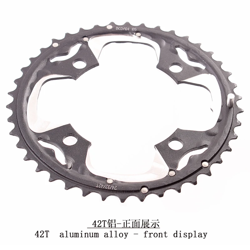 104BCD 22/24/32/42/44T Mountain Bicycle Chainwheel MTB bike crankset Aluminum Narrow Wide Chainring BCD 104
