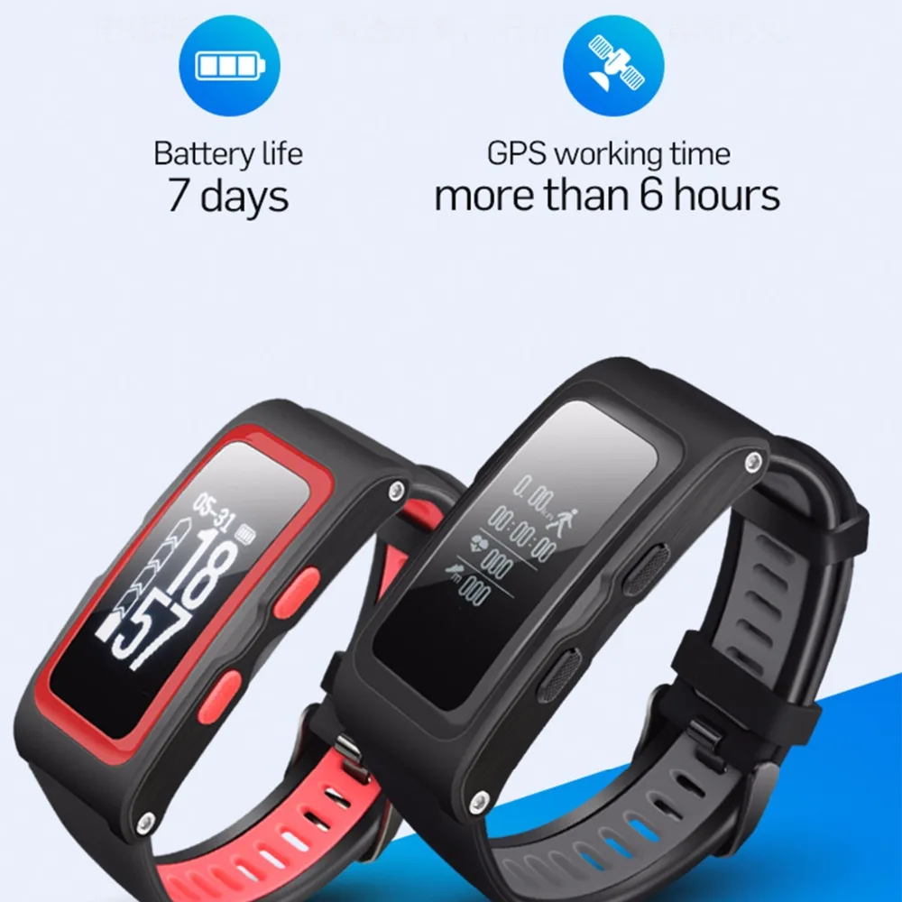 T28 Bluetooth Смарт браслет мобильный телефон часы спортивные GPS трекер Браслет