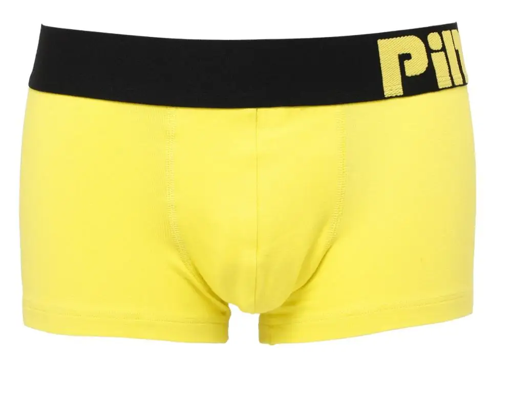 Hot sale PINK HERO men underwear Hot Cheap New Style Cotton Color Together Men's Brand Boutique Underwear Wholesale Boxer - Цвет: yellow