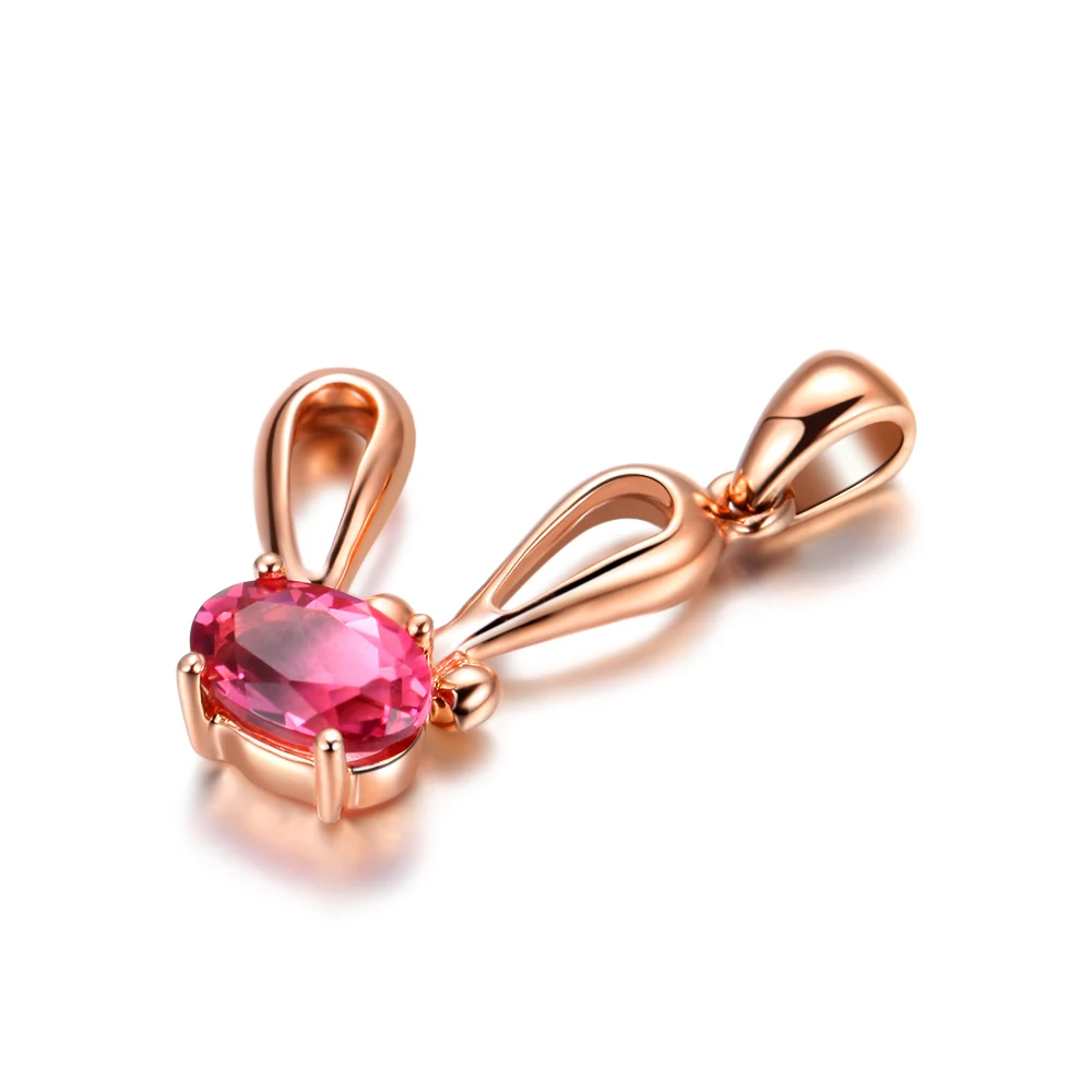 Ювелирные изделия в виде животных милый кролик гвборай ожерелье из 18 каратного