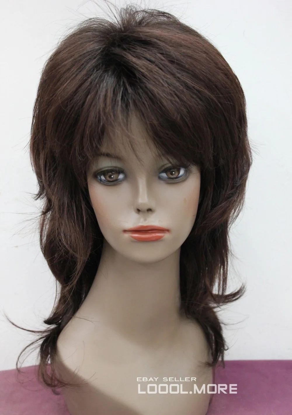 Горячая распродажа доставка мода рыжий смешанный средней длины уровень anti-алиса