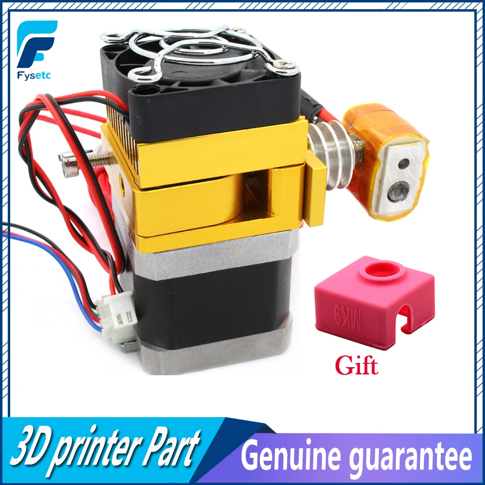 Новый Экструдер MK9 12 В 0 4 мм сопло 100K Термистор для 3D принтера Prusa I3 1 75 нить с носок