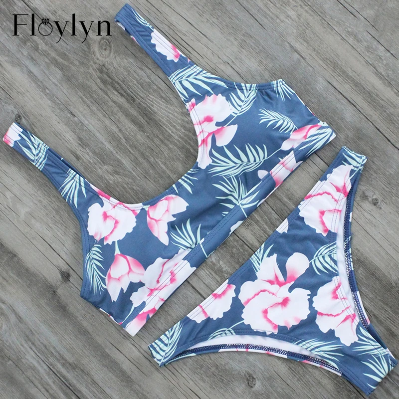 Купальник Floylyn женский с цветочным принтом|bain|bain femme |