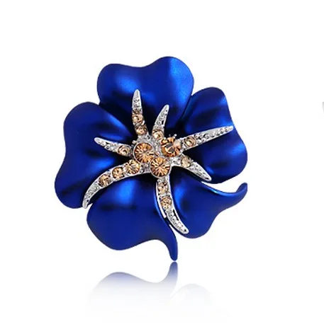 Золото Цвет Голубая Эмаль цветок и морская звезда маленькие ювелирные изделия
