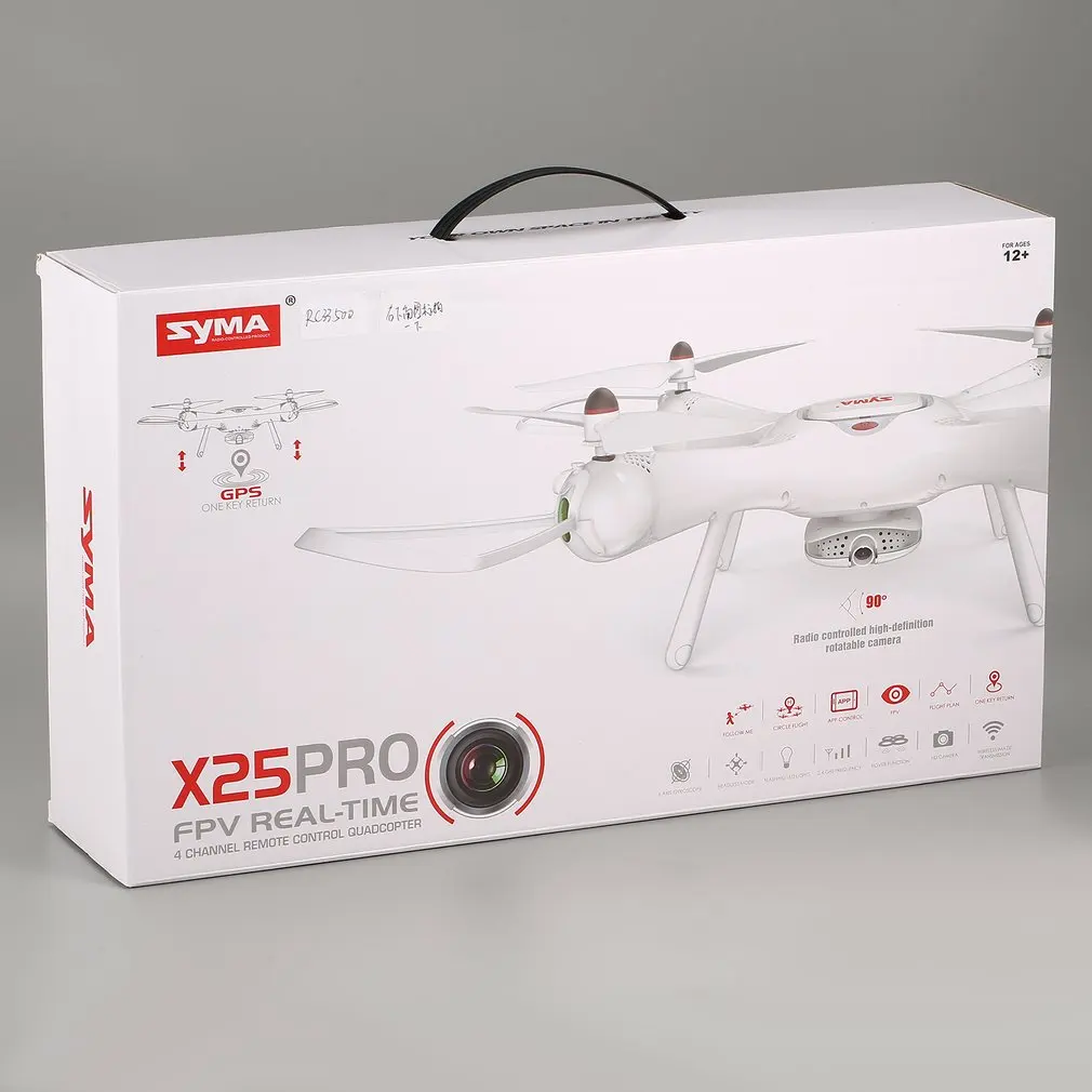Syma X25 PRO 2,4G gps FPV Профессиональный радиоуправляемый Дрон Квадрокоптер 720P HD Wifi регулируемая камера удержание высоты детский Дрон подарки bateria