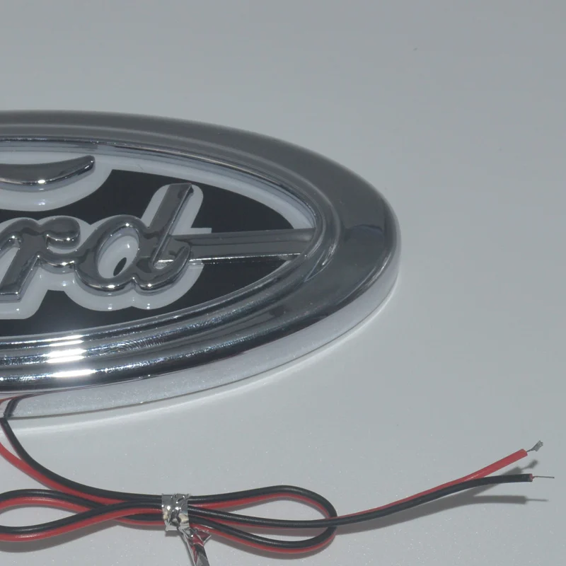 Автомобильная светодиодная оправа светящаяся эмблема красный/синий/белый