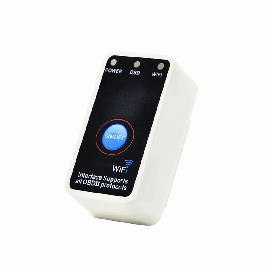 Авто OBD2 Диагностический новейший V1.5 ELM327 wifi Выключатель питания CAN-BUS тестер OBD ELM 327 wifi для iOS/Android код читателя интерфейс