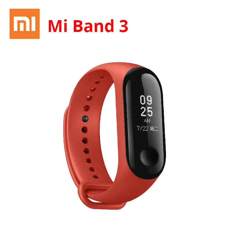 Xiaomi mi Band 3 band умный Браслет Сенсорный экран фитнес трекер для измерения