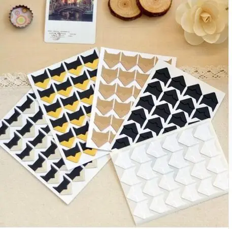 Mix of 5 designs 120 шт./лот(5 листов) DIY винтажные Угловые крафт-бумажные наклейки для фото Ablum рамки украшения Скрапбукинг студентов - Цвет: Mix of 5 designs