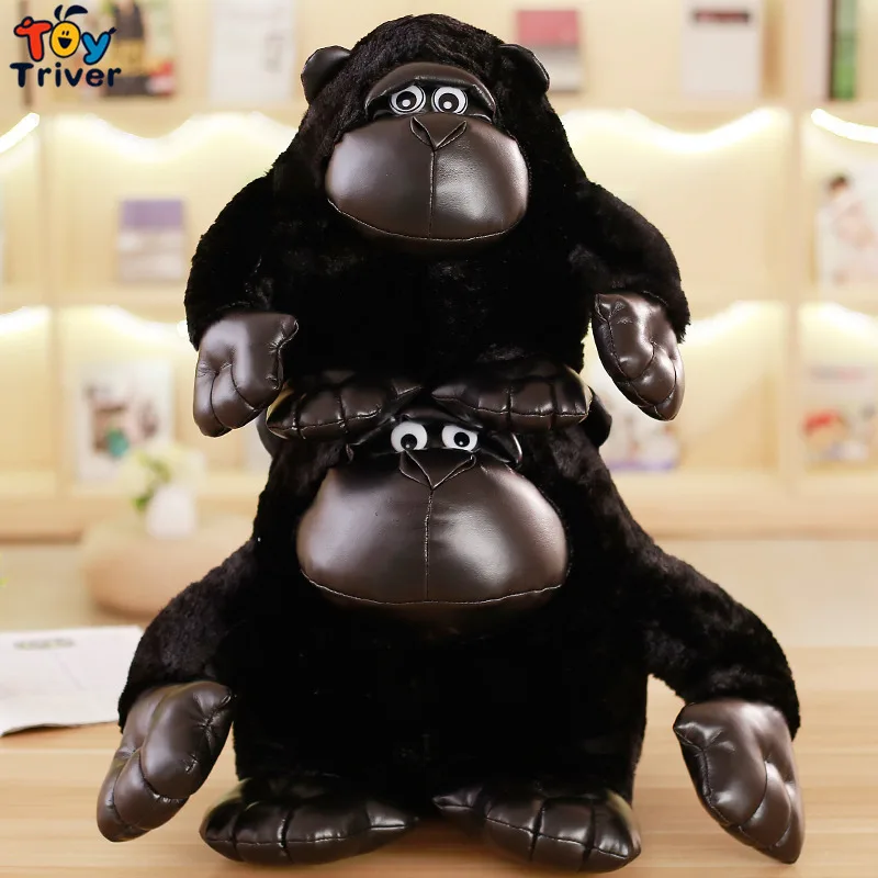 Kawaii Reallife Black Gorillas Chimpanzees Orangutan Monkey Plush Toys Stuffed Animal Doll Girls Kids Children Gift Room Decor | Игрушки и