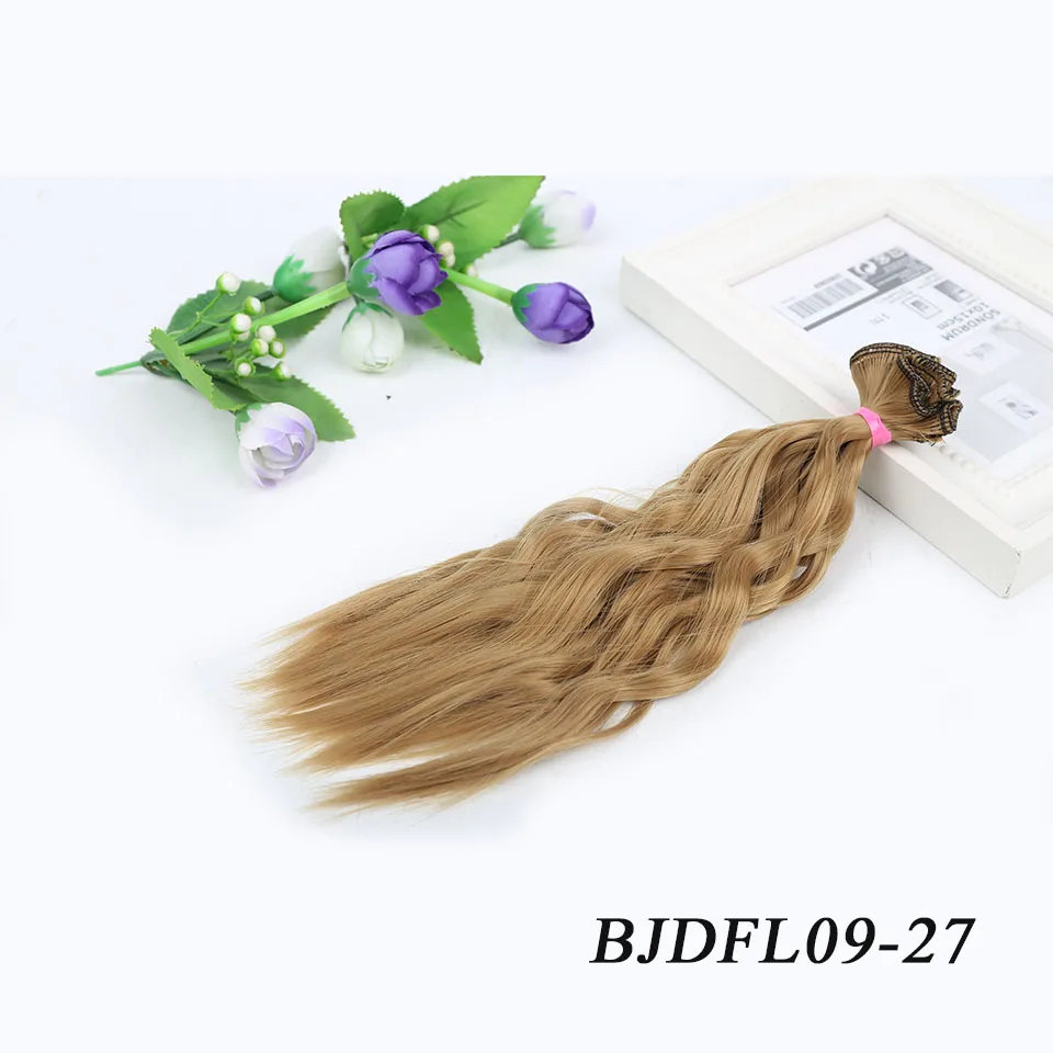 Allaosify BJD Волосы Кудрявые 25 см* 100 см BJD парик для кукол синтетический парик