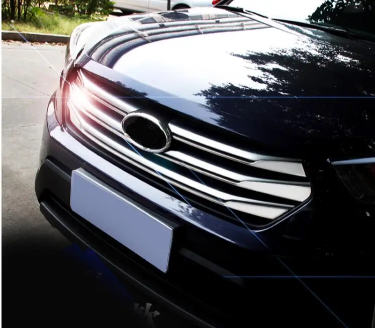 Для ix25 hyundai creta аксессуары решетка Передняя гоночная решетка крышка отделка внешняя отделка Хром Стайлинг
