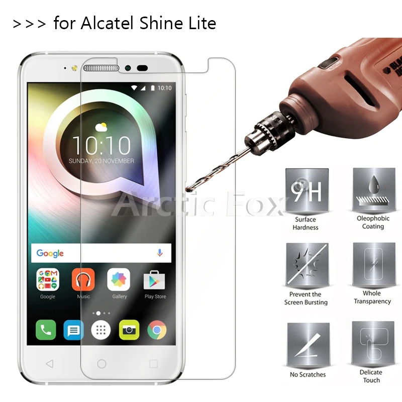 10 шт./лот Премиум закаленное Стекло для Alcatel Shine Lite 5 0 дюйма Экран протектор