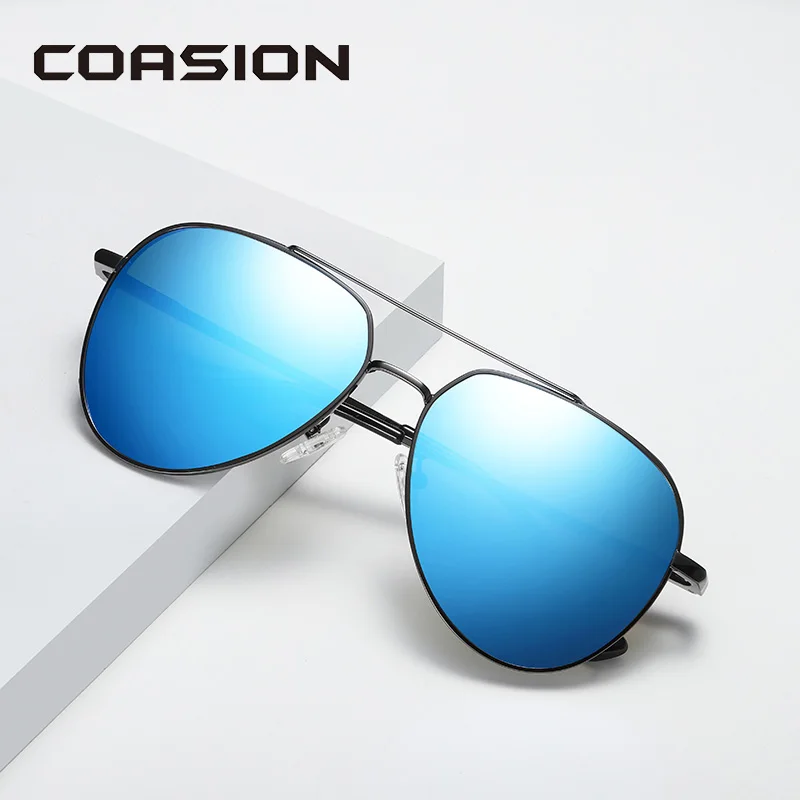 Мужские солнцезащитные очки COASION классические поляризационные в авиационной