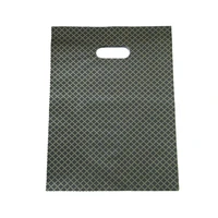 50pcslot 2535cm gold striped black large plastic bags party favor clothes gift packaging bag plastic shopping bags with handle