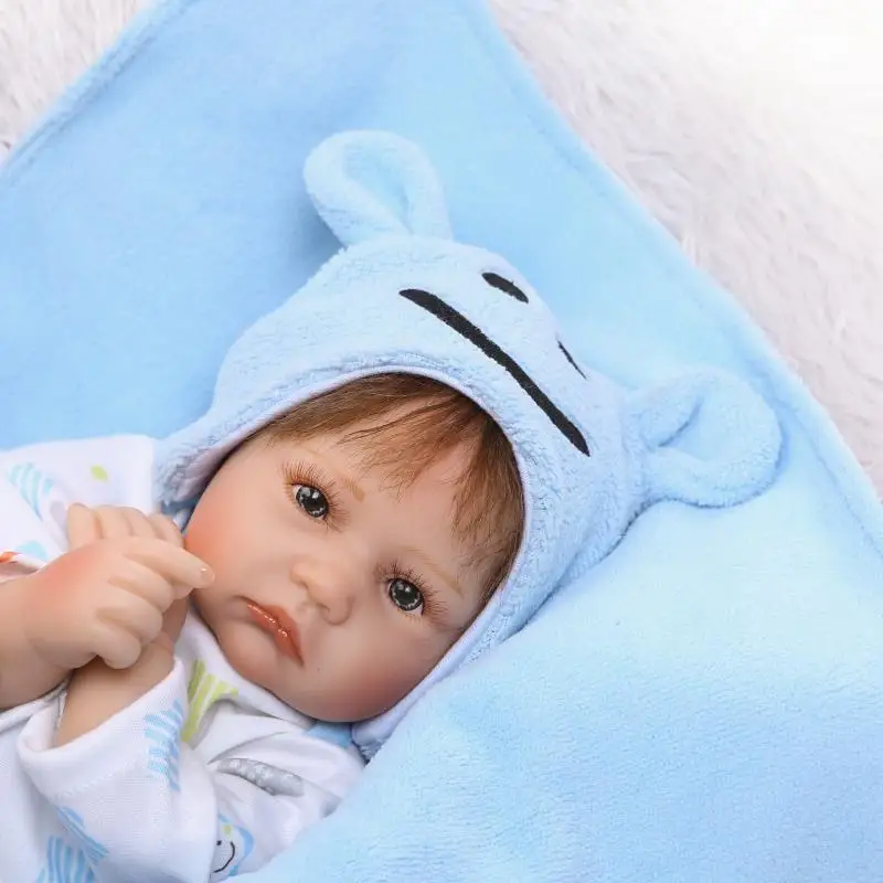 

Bebe Reborn Dolls soft real touch lifelike newborn baby silicone doll toys for girls gift