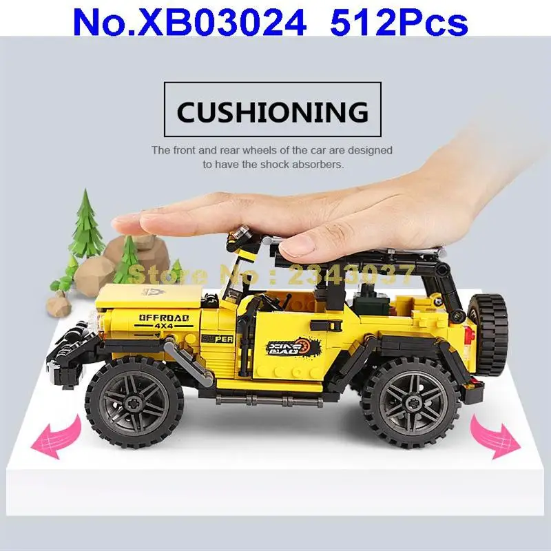 Xb03024 512 шт. внедорожник автомобиль строительные блоки 2 игрушки | Игрушки и хобби