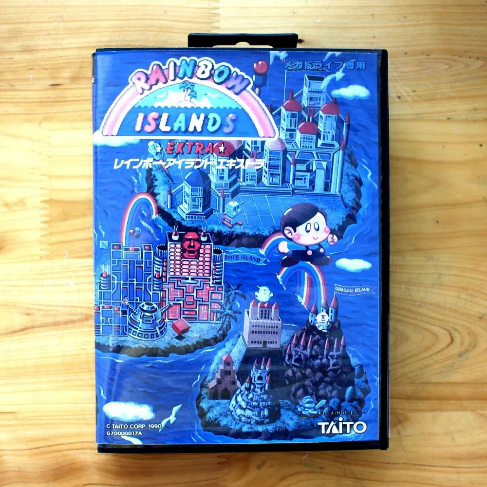 Соника 16 бит SEGA MD карточная игра с коробку для Sega игры Mega Drive Genesis|sega md game card|rainbow