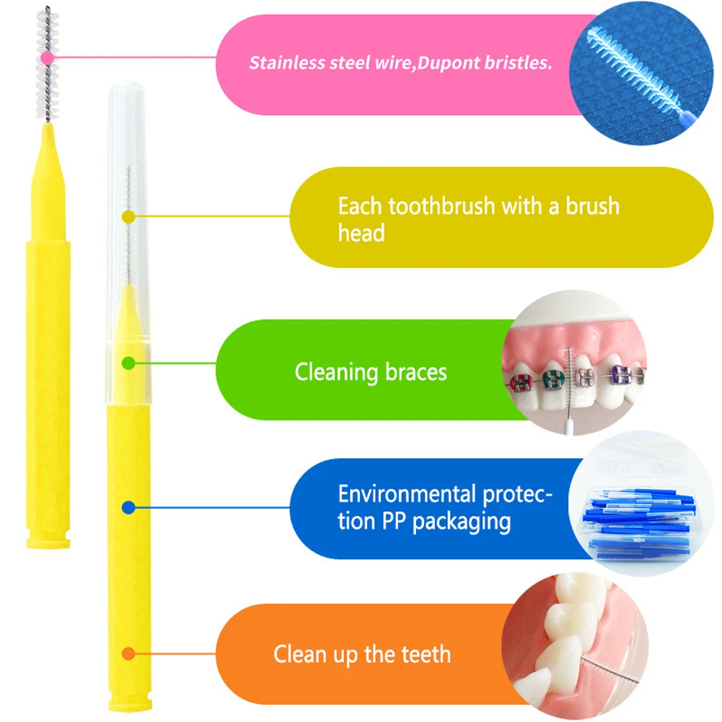 30 Pcs L образный для чистки межзубных пространств Denta зубная нить ухода за