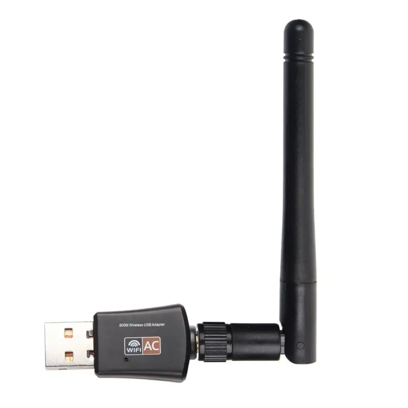 600 Мбит/с Dual Band 2,4 ГГц/5 ГГц беспроводной ЛВС USB ПК Wi Fi адаптер w/телевизионные антенны 802.11AC Совместимость с 802,11 a/b/g/n продукты