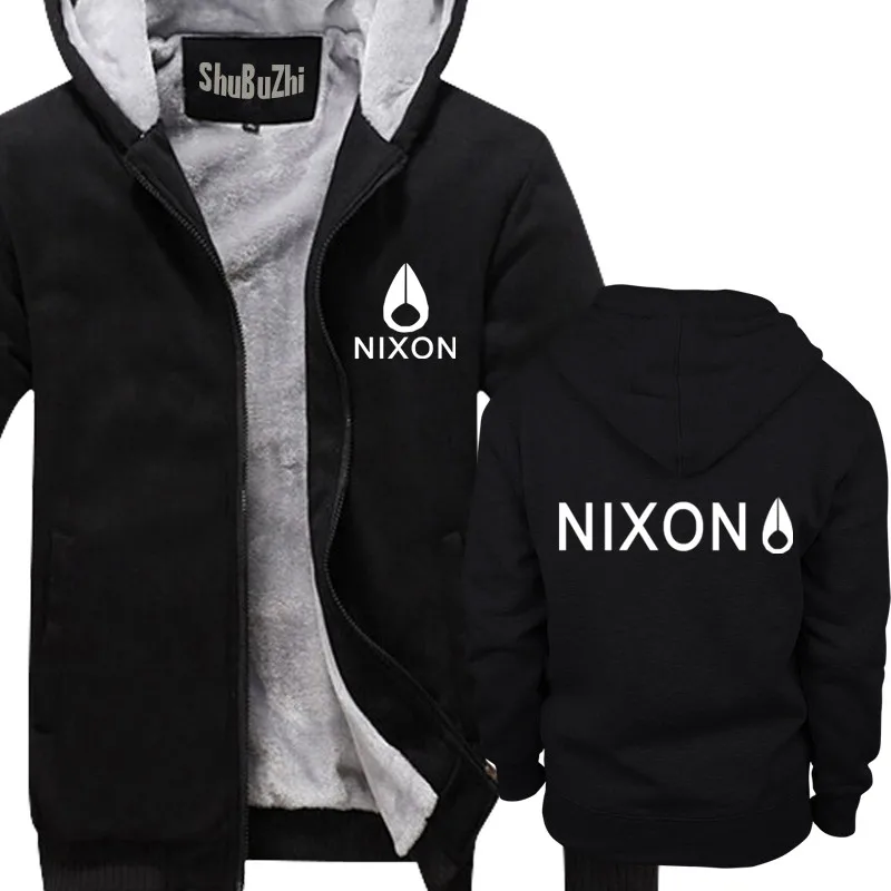 Мужская толстовка с капюшоном Camiseta Nixon черные мужские толстовки толстая флисовая