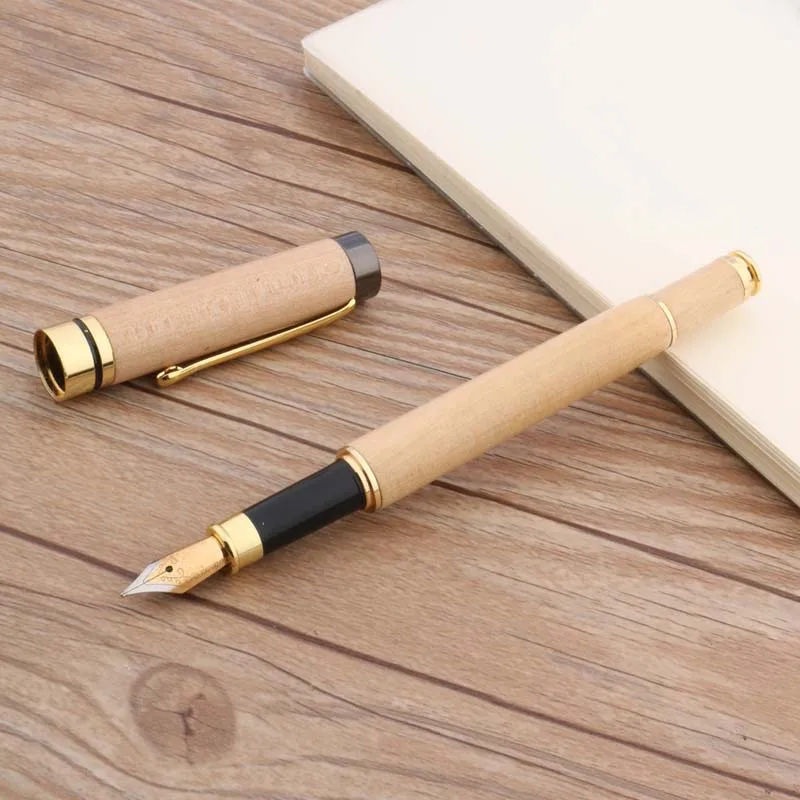 Офисный пистолет серый белый золотой гладкая отделка деревянная