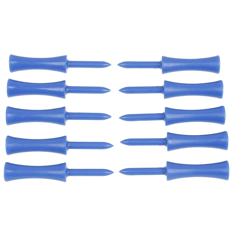 50Pcs/set Activing Blue Color Plastic Golf Tees 83mm Durable Rubber Cushion Top Tee 68mm |