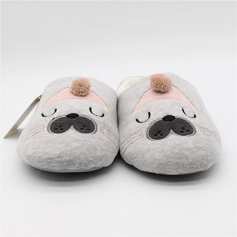 Pokemon Pantufa/Новинка года, зимние домашние тапочки с мягкой подошвой, женские короткие плюшевые домашние тапочки, pantoufle femme