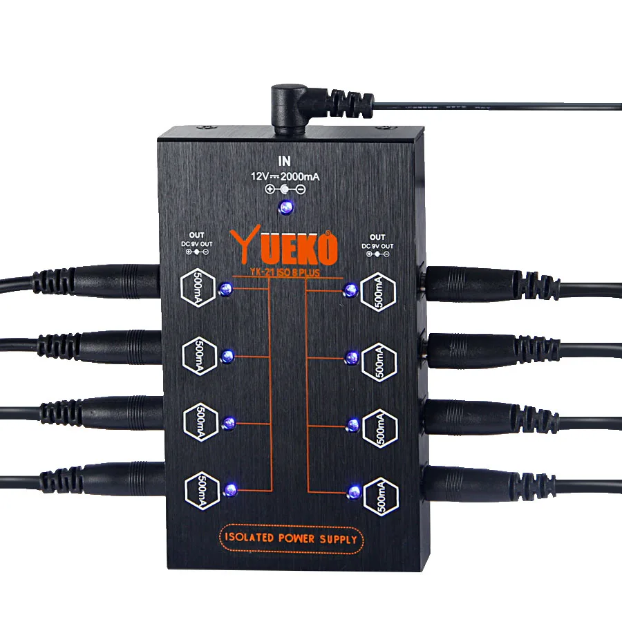VITOOS DC8 высокое качество гитарные эффекты Питание 8 изолированные выходы