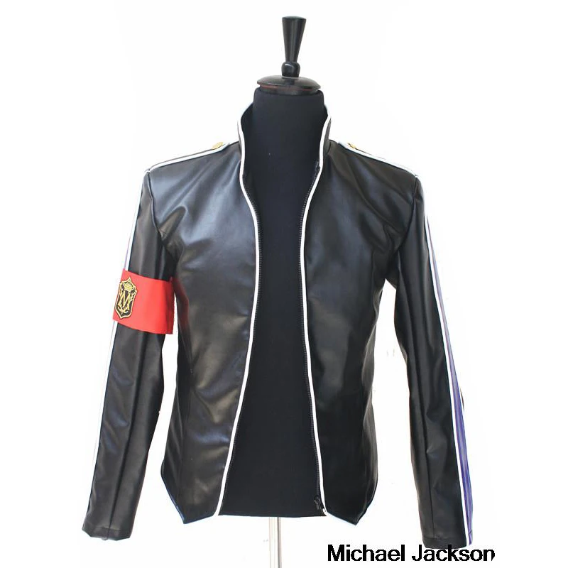Куртка в стиле милитари с Красной Повязкой на руку|punk jacket|mj red jacketpunk military jacket |