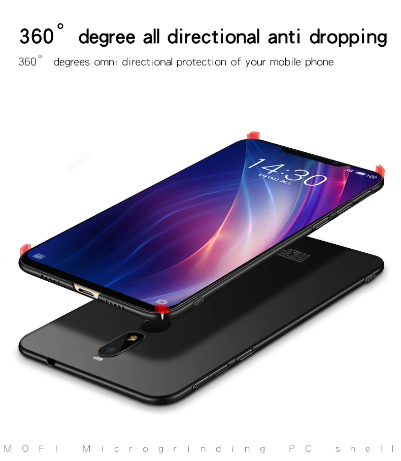 Чехол для Meizu X8, чехлы MOFI, жесткий чехол для Meizu X8, высокое качество, тонкий чехол для Meizu X8 6,15''