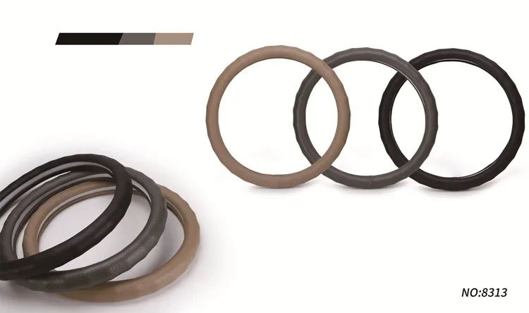 Чехол рулевого колеса автомобиля автомобильные аксессуары Черный Серый Бежевый