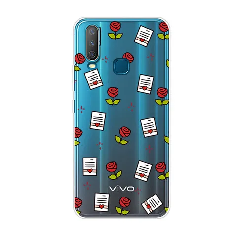 ДЛЯ VIVO Y12 чехол силиконовый чехол для телефона для VIVO Y15 задняя крышка прозрачный мягкий ТПУ для VIVO Y17 Y12 Y 12 15 VIVOY12 VIVOY15 17 чехол - Цвет: 27