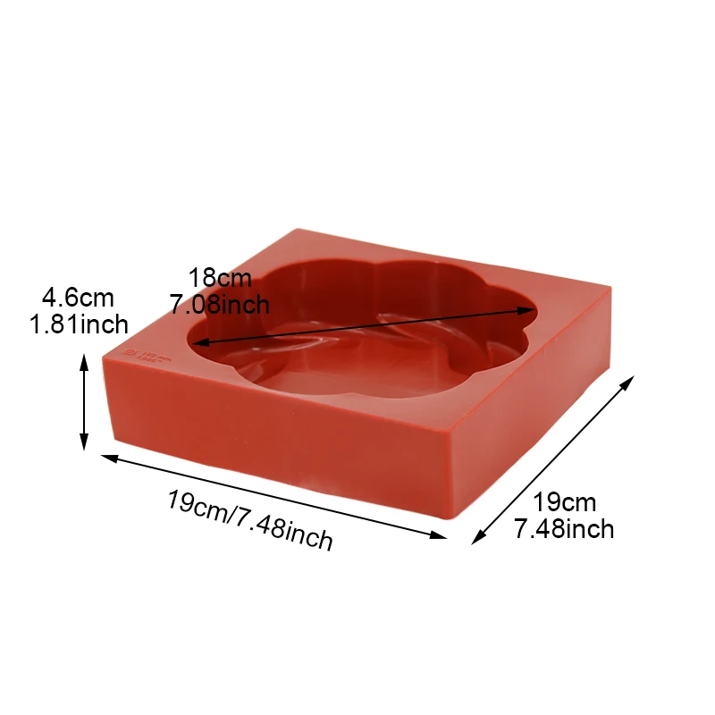 Цветочная вращающаяся трехмерная форма для торта кухни домашний шоколадный мусс