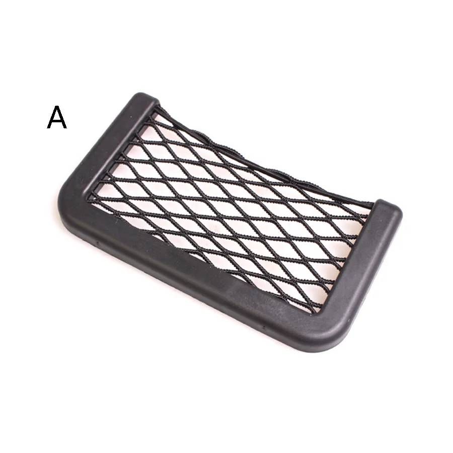 15x8cm Gfoloza 1 шт., сумка для хранения в салоне автомобиля, эластичный сетчатый карманный органайзер, держатель для телефона, боковой чехол для сиденья 20*8 см 8*15 см, автомобильные аксессуары - Название цвета: 15x8cm