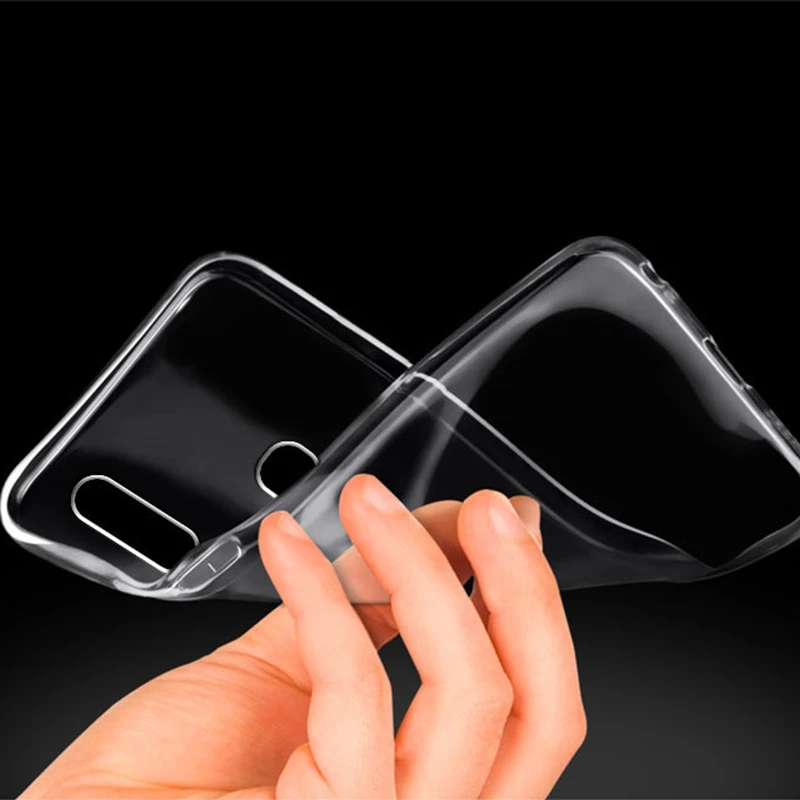 Clear Роскошный чехол для samsung Galaxy A10, милый мягкий Силиконовый ТПУ чехол s для samsung A30 A20 A50, задняя крышка для телефона - Color: Clear